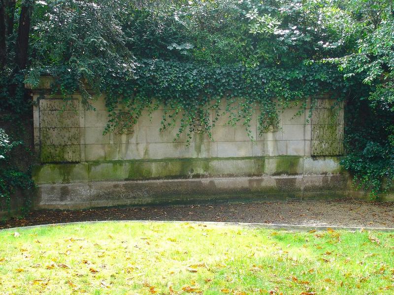 jardin, buffet d'eau, vue générale