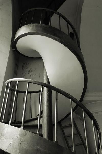 escalier à vis menant que clocher, vue générale