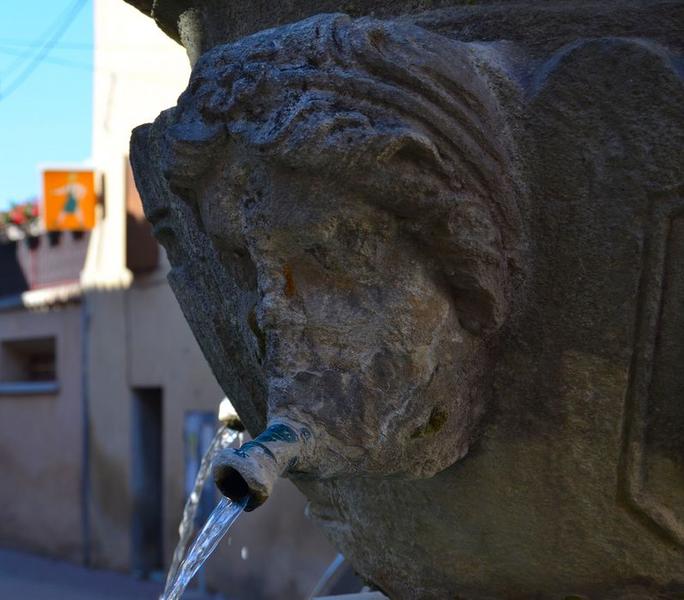 fontaine, détail : mascaron