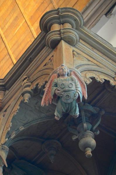 siège d'officiant, détail