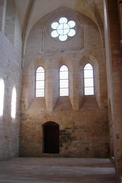 église abbatiale, transept nord, vue générale