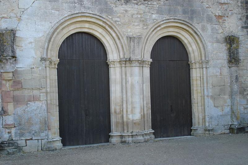 église abbatiale, porche occidental, vue générale