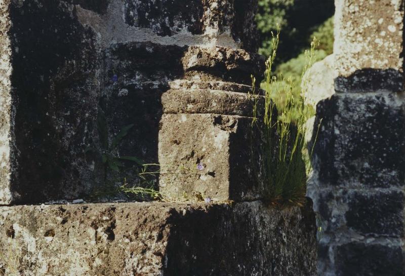 église abbatiale, détail de la maçonnerie de la nef