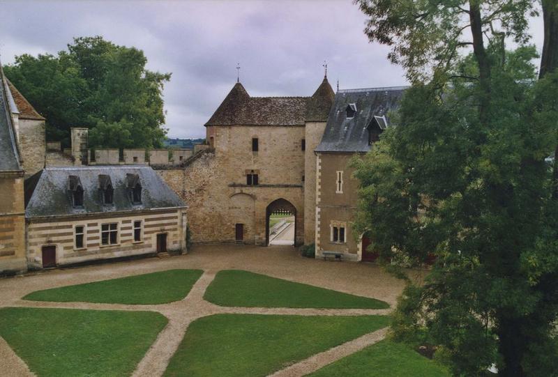 ensemble nord, cour intérieure, vue générale