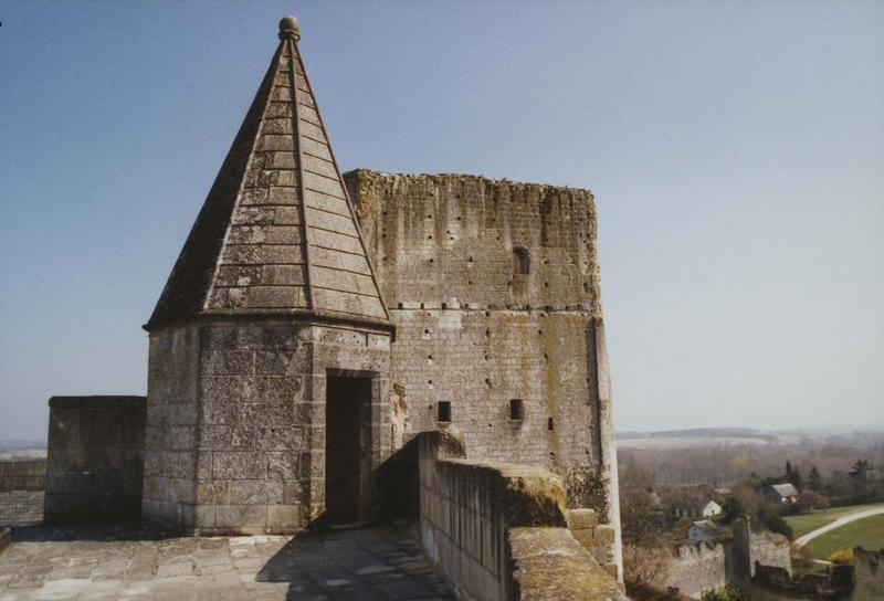 donjon, vue partielle de la partie supérieure