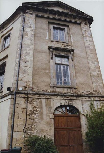 bâtiments conventuels, extrémité sud, façade ouest, vue générale