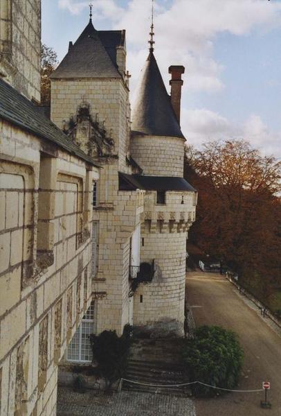 aile ouest, façade sud, vue partielle