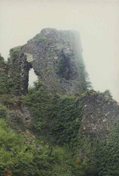 vue partielle des ruines, tour