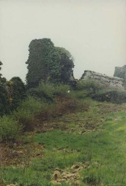 vue partielle des ruines, tour