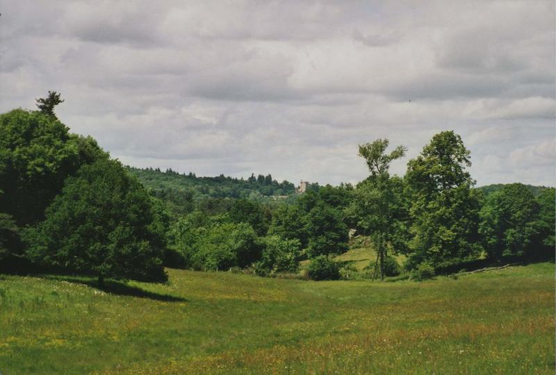 vue générale du château dans son environnement