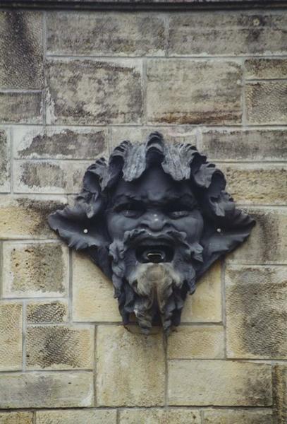 parc, mascaron de fontaine des Cascades