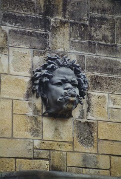 parc, mascaron de fontaine des Cascades