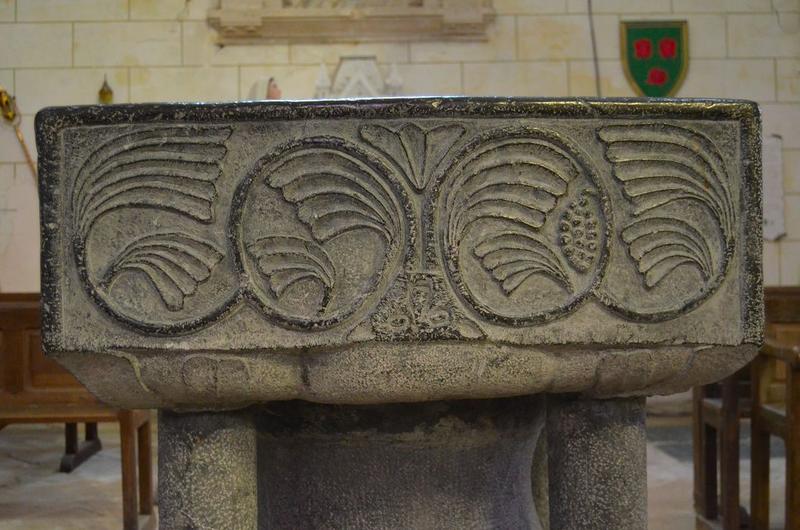 fonts baptismaux (cuve baptismale), détail - © Ministère de la Culture (France), Médiathèque du patrimoine et de la photographie, diffusion RMN-GP