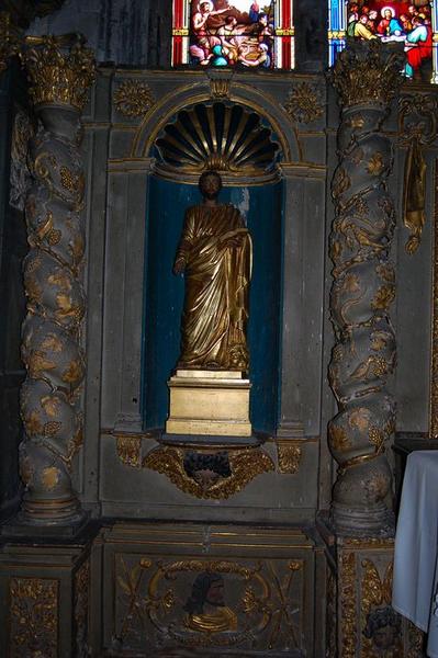 statue du retable du maître-autel : saint Marc, vue générale