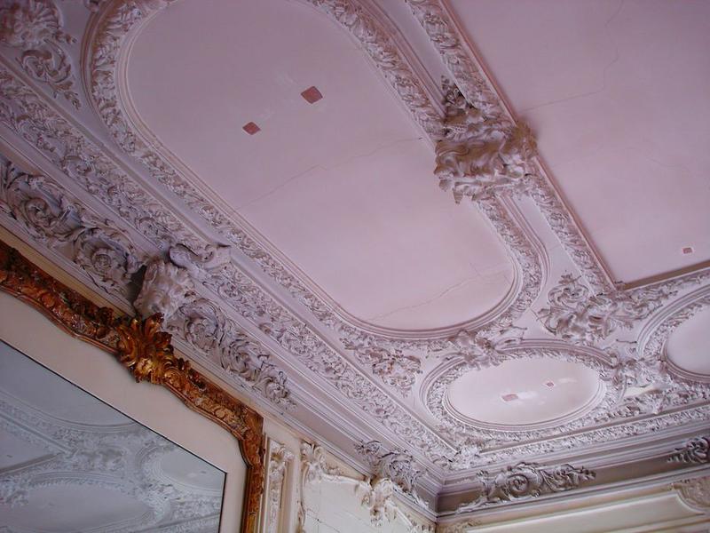 salon, vue partielle du plafond