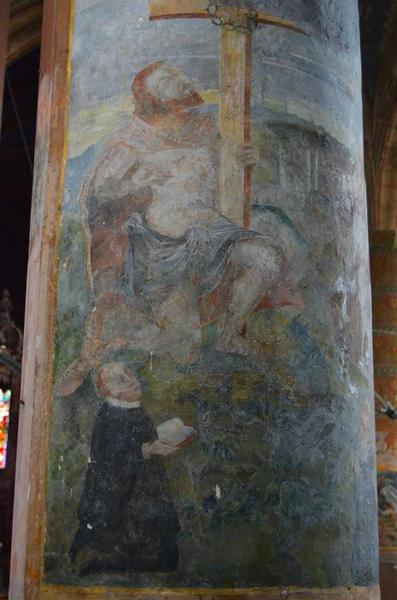 peinture monumentale : intercession avec deux donateurs (l'), vue partielle - © Ministère de la Culture (France), Médiathèque du patrimoine et de la photographie, diffusion RMN-GP