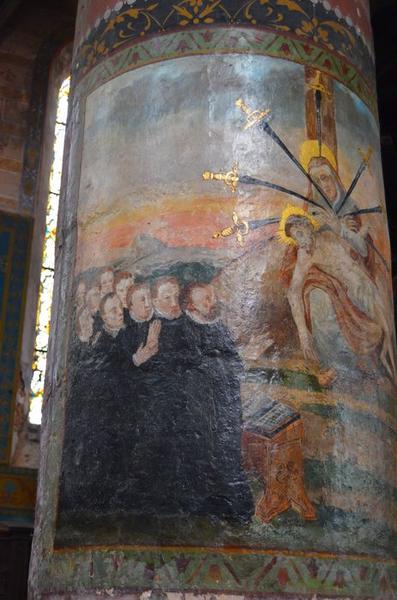 peinture monumentale : Notre-Dame des sept Douleurs avec donateurs, vue partielle - © Ministère de la Culture (France), Médiathèque du patrimoine et de la photographie, diffusion RMN-GP