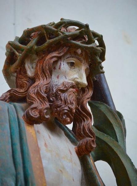 statue : Christ de Pitié, détail