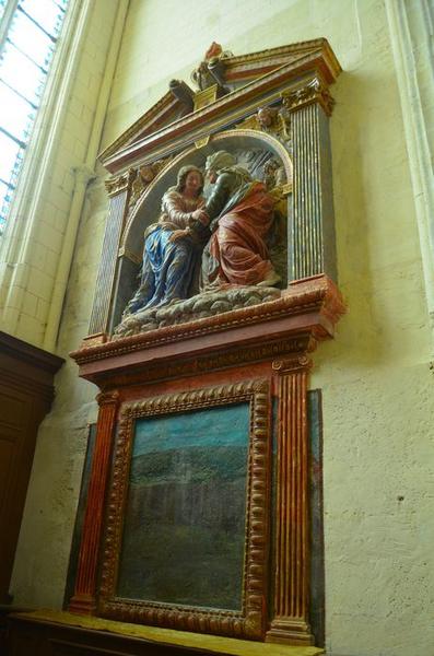 groupe sculpté : La Visitation, vue générale