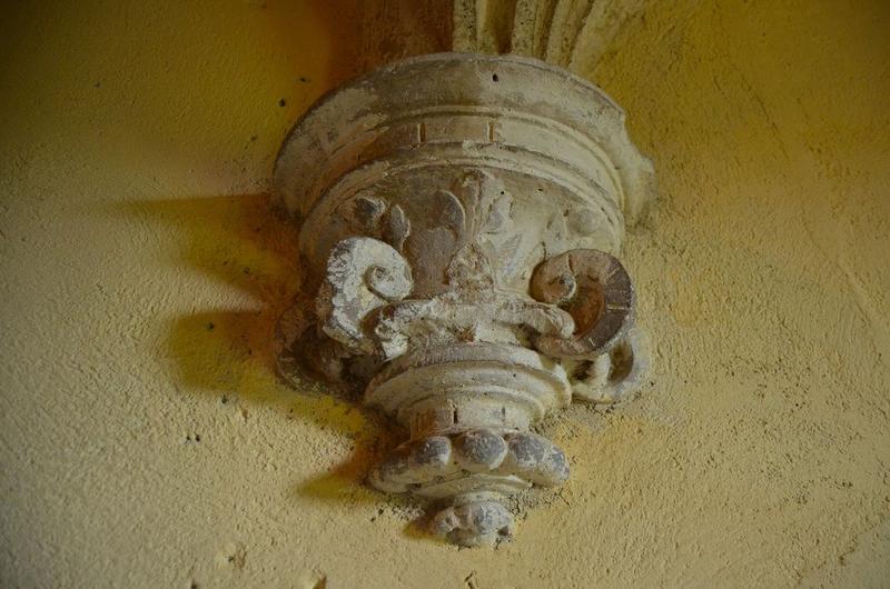 escalier monumental, détail d'une console de retombée de voûtes