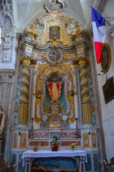 Autel et retable dits du Sacré-Coeur