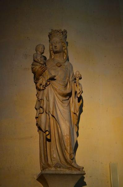 statue : Vierge à l'enfant, vue générale