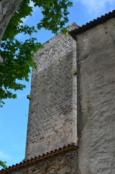 donjon, élévation nord, vue partielle