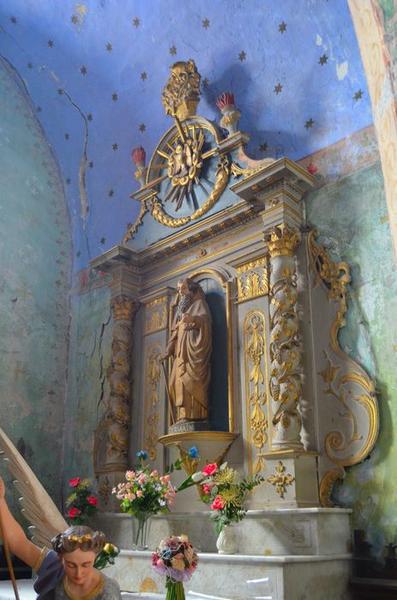 retable secondaire, chapelle nord, vue générale