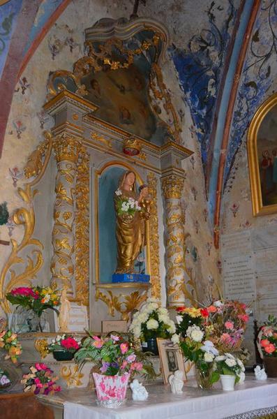 retable secondaire, chapelle sud, vue générale