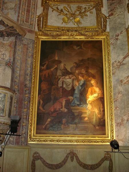 tableau : Présentation de Jésus au Temple, vue générale