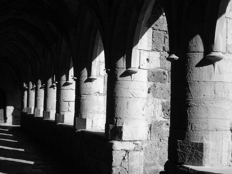 grand cloître, galerie, vue partielle