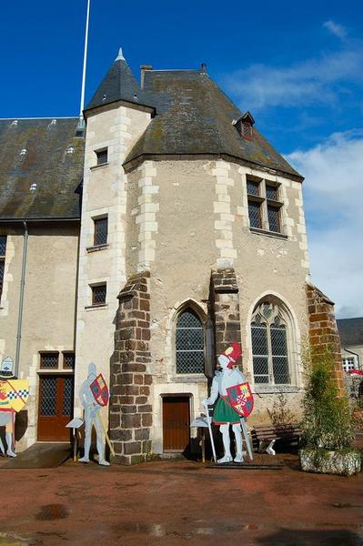 cour intérieure, façade sud et ouest, vue partielle