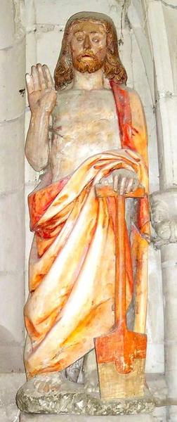 statue : Christ ressuscité apparaissant en jardinier à Marie-Madeleine (le), vue générale - © Ministère de la Culture (France), Médiathèque du patrimoine et de la photographie, diffusion RMN-GP