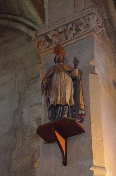 statue d'évêque : saint Nicolas (?), vue générale