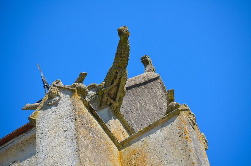 clocher, détail d'une gargouille