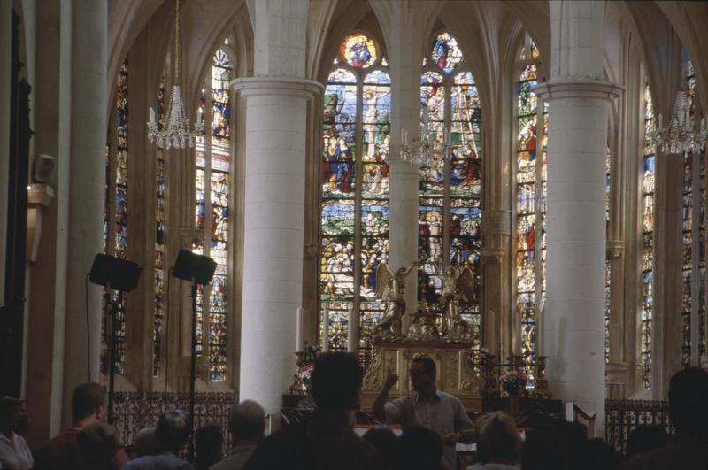 Intérieur : vitraux du choeur