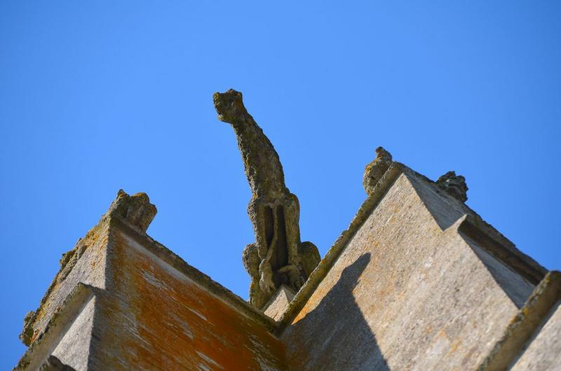 clocher, détail d'une gargouille