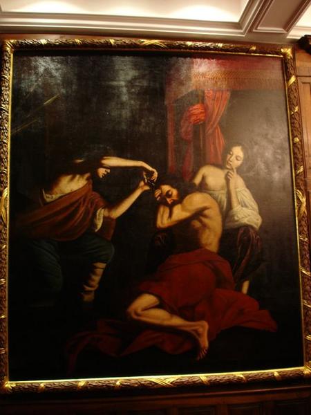 salon à alcove, 1er étage, tableau : Sanson et Dalila, vue générale