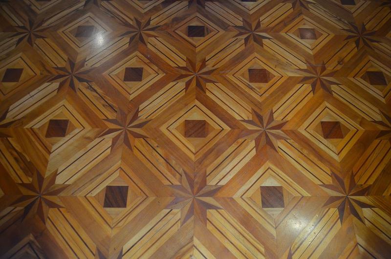 ancienne chambre du 1er étage, détail du parquet