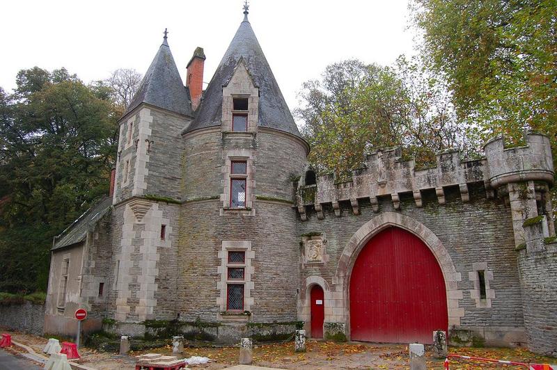 porche d'accès est, vue générale