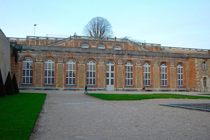 orangerie, élévation sud, vue générale