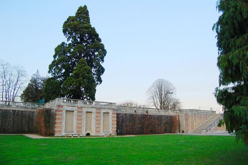 jardins sud face à l'orangerie, vue générale