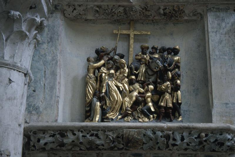 Intérieur : groupe sculpté, Descente de croix