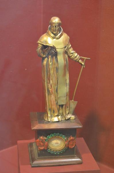 statuette-reliquaire : saint Fiacre, vue générale