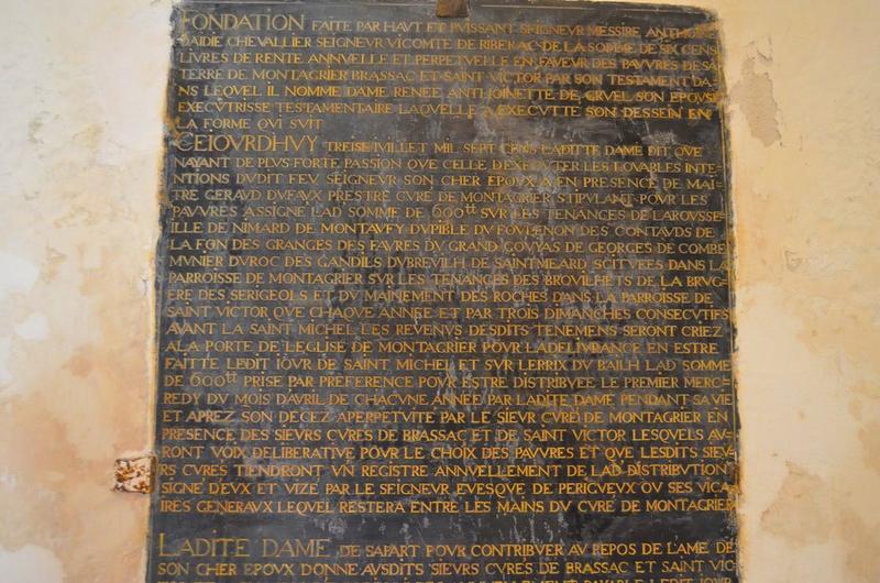 plaque commémorative, vue partielle