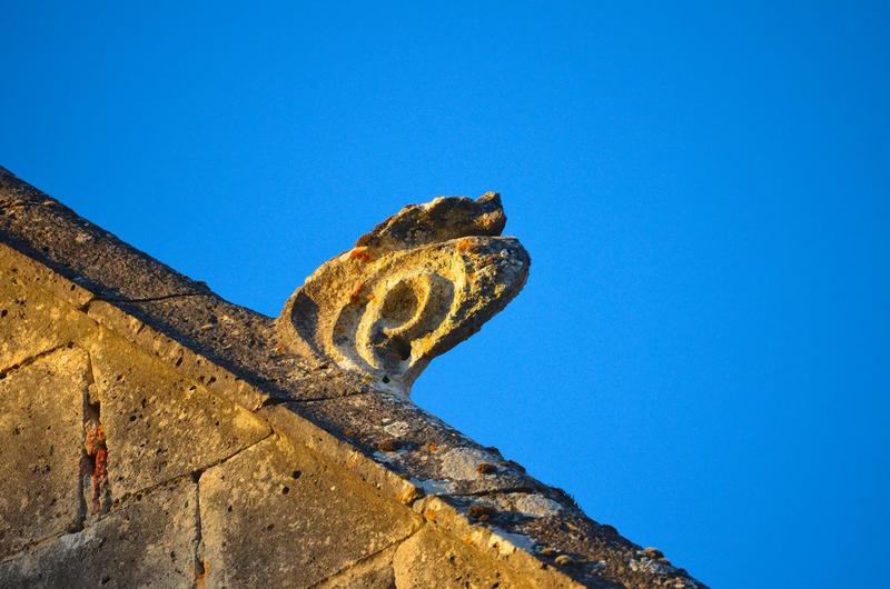 flanc sud, détail du pignon