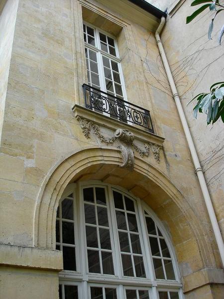 façade sur jardin, pavillon sud, vue partielle