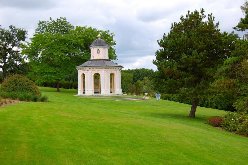 parc floral, kiosque, vue générale