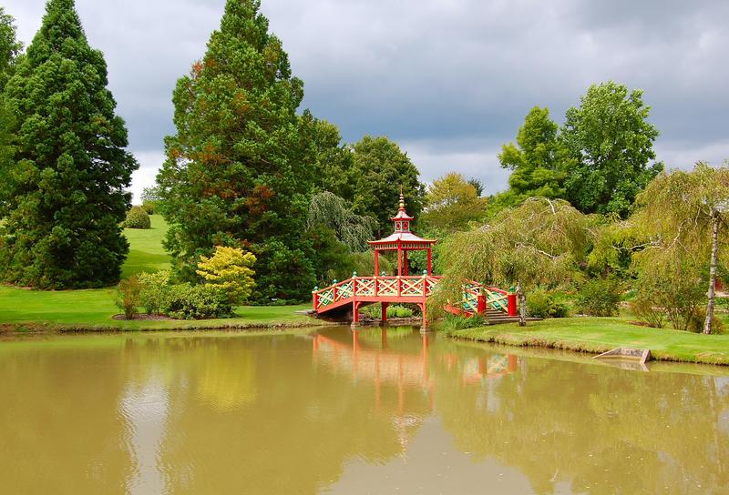 parc floral, pont, vue générale