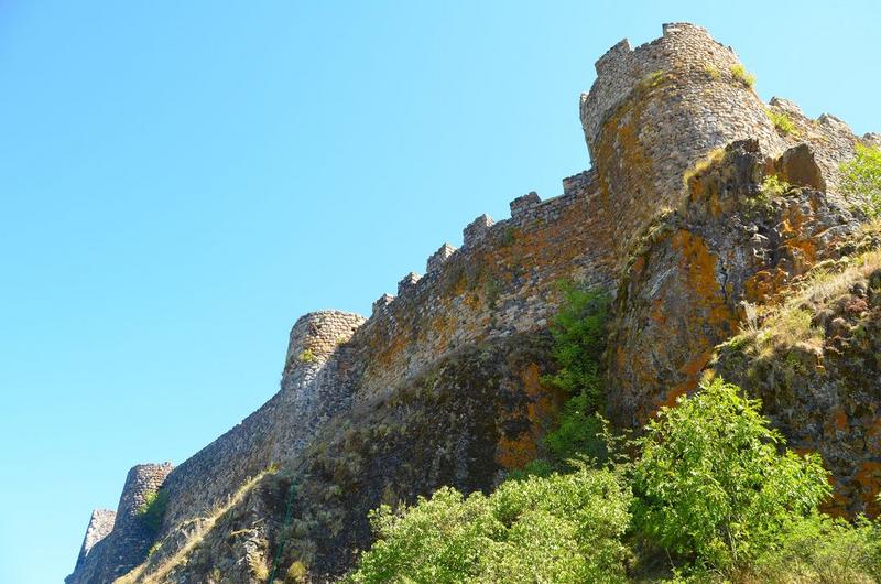 vue partielles des ruines, fortifications ouest